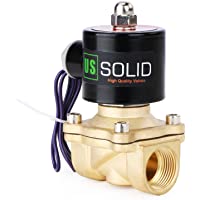 U.S. Solid 12V DC 3-4&quot- G Válvula de solenoide eléctrica Latón Normalmente Cerrado Solenoid Valve Impulsado Directamente…